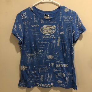 Florida Gators all over print t shirt blue